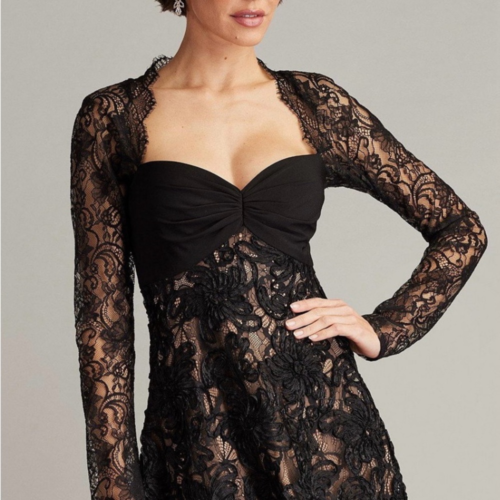 Elegant Black Lace Dress